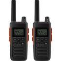 Cobra RX680 Rugged Waterproof Walkie Talkies, Pair - 60 Radio Channels - Upto 200640 ft (61155072 mm) - NOAA Weather Radio, Built-in Flashlight, Voice Activated Transmission (VOX), Auto Squelch, Hands-free, Low Battery Indicator - Water Proof, Dust Proof - Lithium Ion (Li-Ion)