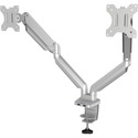 Fellowes Platinum Mounting Arm for Monitor - Silver - 2 Display(s) Supported - 27" Screen Support - 18.14 kg Load Capacity - 1 Each