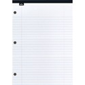 Offix Figuring Pad - 50 Sheets - Ruled - 3 Hole(s) - Letter - 8 1/2" x 11 3/4" - 1 Each