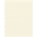 Filofax Refills - Ruled - 9 1/4" x 7 1/4" - Cream Paper - 32 / Pack