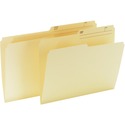 Offix 1/2 Tab Cut Legal Top Tab File Folder - 8 1/2" x 14" - Manila - 100 / Box