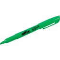 Offix Highlighter - Chisel Marker Point Style - Green - 1 Each