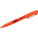 Offix Highlighter - Chisel Marker Point Style - Orange - 1 Each