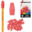 Merangue 12pk Pink Pencil Cap Erasers - Pink - 3.43" (87.12 mm) Width x 0.59" (14.99 mm) Height x - 5.91" (150.11 mm) Length - 12 / Pack - Latex-free, Phthalate-free, Smudge-free