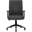 Offices To Go Carleton Management Chair High Back Dark Grey - High Back - Dark Gray - Textured Fabric - 1 Each