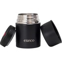 EXECO 600ML ISOTHERMAL CONTAINER - 600 mL - Stainless Steel - Mat Black