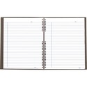 Blueline NotePro Notebook - 150 Sheets - Twin Wirebound - 10.75" (273.05 mm) x 8.50" (215.90 mm) - White Paper - Grape Cover - Self-adhesive Tab, Micro Perforated, Index Sheet, Pocket, Hard Cover - Recycled