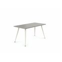 Global Pashley Work Surface - Rectangle Top - Tapered Base - 4 Legs - Noce Grigio - Laminate Top Material