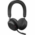 Jabra Evolve2 75 Headset - Stereo - Wireless - Bluetooth - 98.4 ft - 20 Hz - 20 kHz - On-ear - Binaural - Ear-cup - MEMS Technology Microphone - Noise Canceling - Black