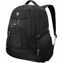 SwissGear Carrying Case (Backpack) for 17.3" Notebook, Water Bottle, Cell Phone, Computer, Travel - Black - RFID Resistant, Rain Proof - Mesh Body - Reflective Accent - Shoulder Strap, Handle - 32 L Volume Capacity