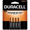 Duracell Coppertop Alkaline AAA Batteries - For Multipurpose - AAA - 1.5 V DC - 8 / Pack