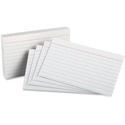 Oxford Index Cards - 3" x 5" - 85 lb Basis Weight - 100 / Pack - Sustainable Forestry Initiative (SFI) - White