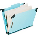 Pendaflex Legal Recycled Classification Folder - 8 1/2" x 14" - 2" Expansion - 2 3/4" Fastener Capacity for Folder - 2 Divider(s) - Pressboard, Tyvek - Blue - 65% Recycled