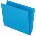 Pendaflex Letter Recycled End Tab File Folder - 8 1/2" x 11" - 3/4" Expansion - Blue - 10% Recycled - 100 / Box