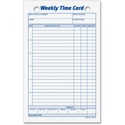 TOPS Weekly Handwritten Time Cards - Ring Binder - 4 1/4" (10.8 cm) x 6 3/4" (17.1 cm) Sheet Size - 2 x Holes - Yellow - 100 / Pack