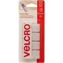 VELCRO 90073 General Purpose Sticky Back - 0.88" (22.2 mm) Length x 0.88" (22.2 mm) Width - For Tile, Multi Surface, Glass, Plastic, Metal - 12 / Pack - White
