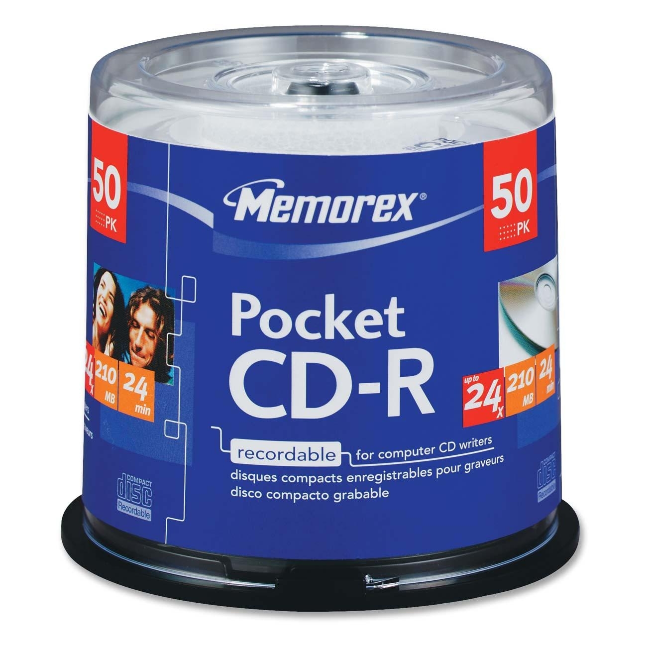 Memorex CD Recordable Media CDR 24x 210 MB 50 Pack Spindle