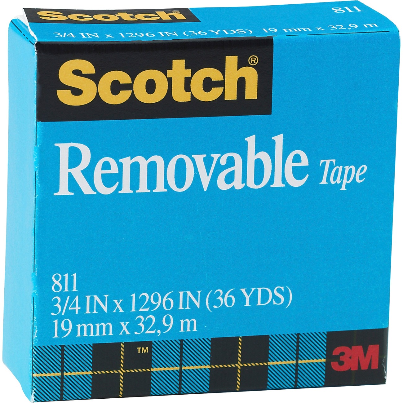 fjerkræ journalist gnist Scotch 811-34-1296 Removable Tape, 3/4" x 1296", 1" Core - Newegg.com