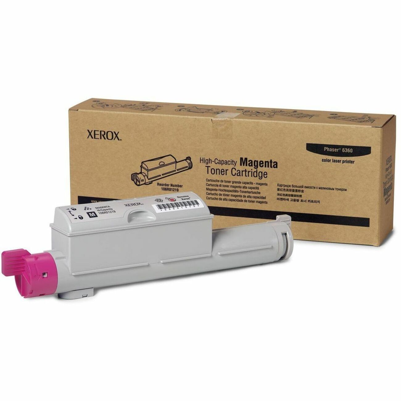 Xerox Original Laser Toner Cartridge - Magenta - 1 Each - 12000 Pages
