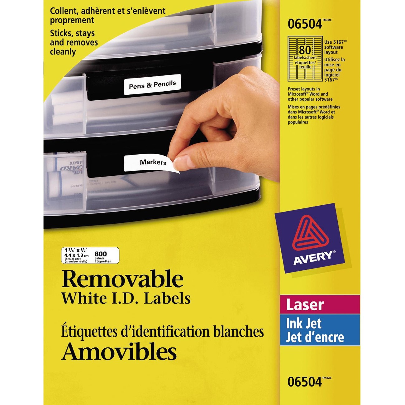 Ocean Stationery And Office Supplies Office Supplies Labels Labeling Systems Labels Mailing Address Labels Avery Laser Label 1 3 4 X 1 2 Length Removable Adhesive Rectangle Laser White 800 Pack