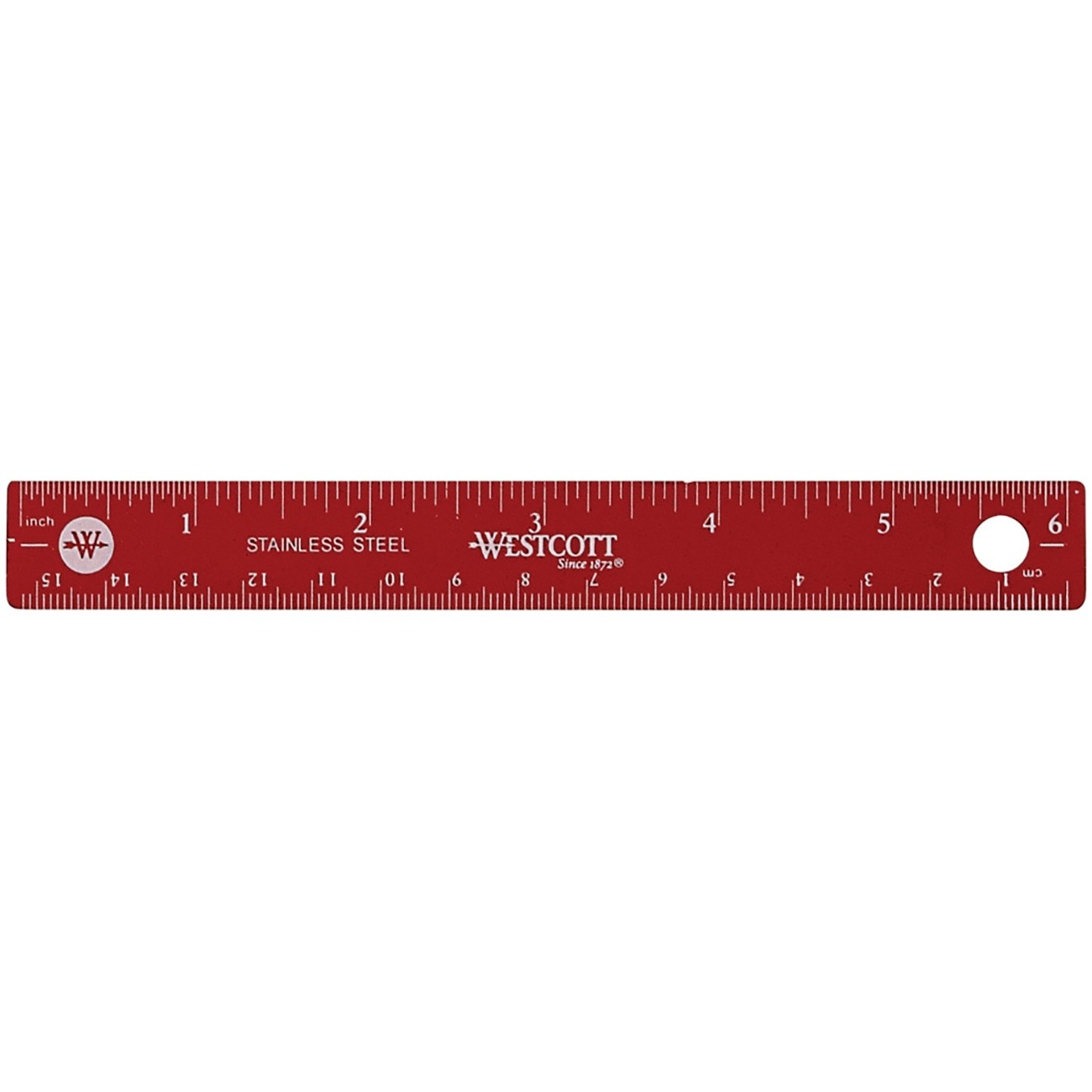 Acme United Colored Stainless Steel Ruler - 6 Length - Imperial, Metric  Measuring System - Stainless Steel - Madill - The Office Company