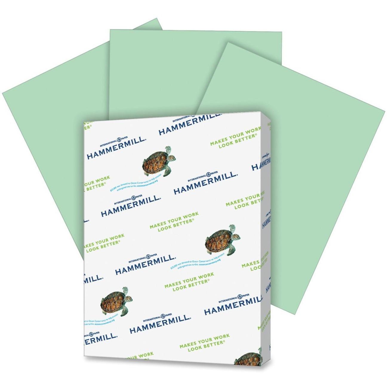 Hammermill Colored Paper, Green Paper, 8.5 x 11 - 1 Ream / 500