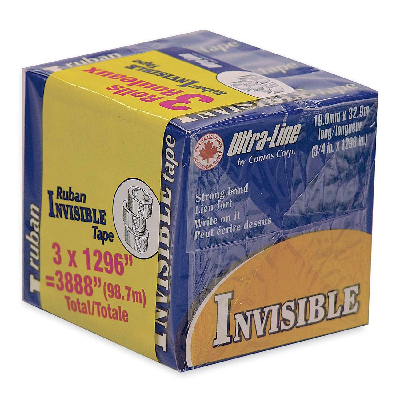 Conros Seal-It Premium Invisible Tape Refill Rolls - 36 yd (32.9 m ...