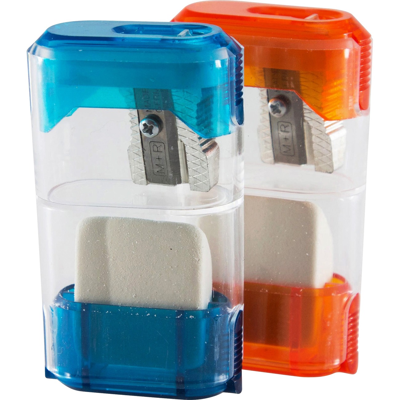 Staples® Translucent Pencil Boxes, Blue, 2 1/4H x 5 5/8W x 8 1/4