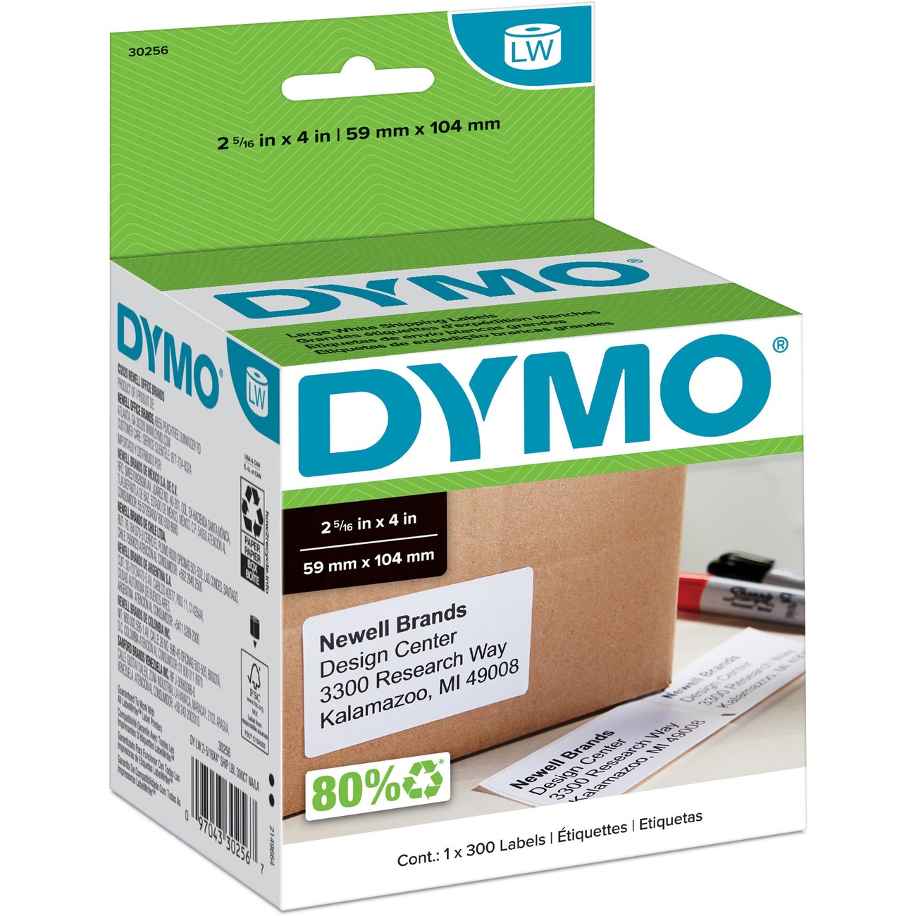 Dymo - Permanent Marker: Black, Alcohol-Based, Fine Point