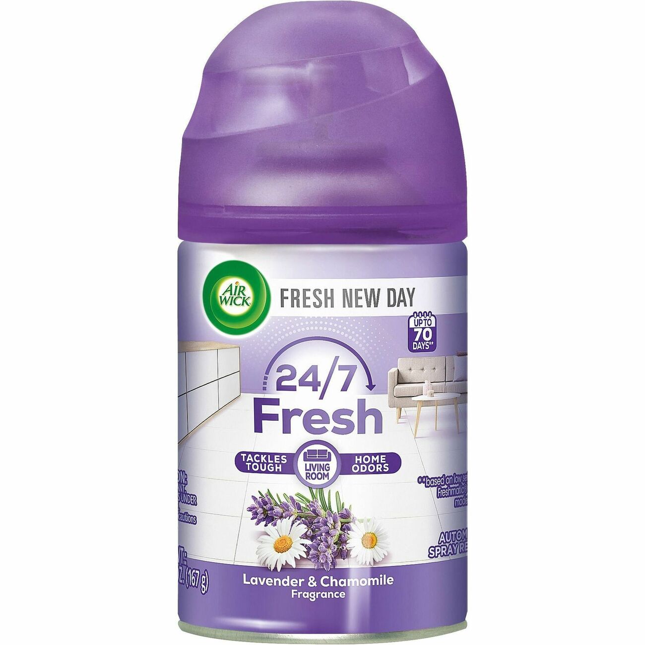 Air Wick Freshmatic Automatic Spray Refill 6.17 Oz Cool Linen White Lilac -  Office Depot