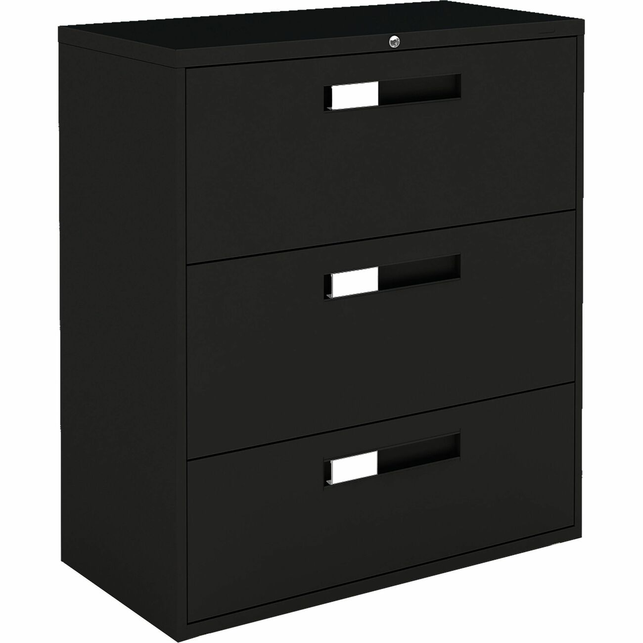 9300 Series 36"W 3 Drawer Lateral File, Black | beePLUS Workplace Solutions
