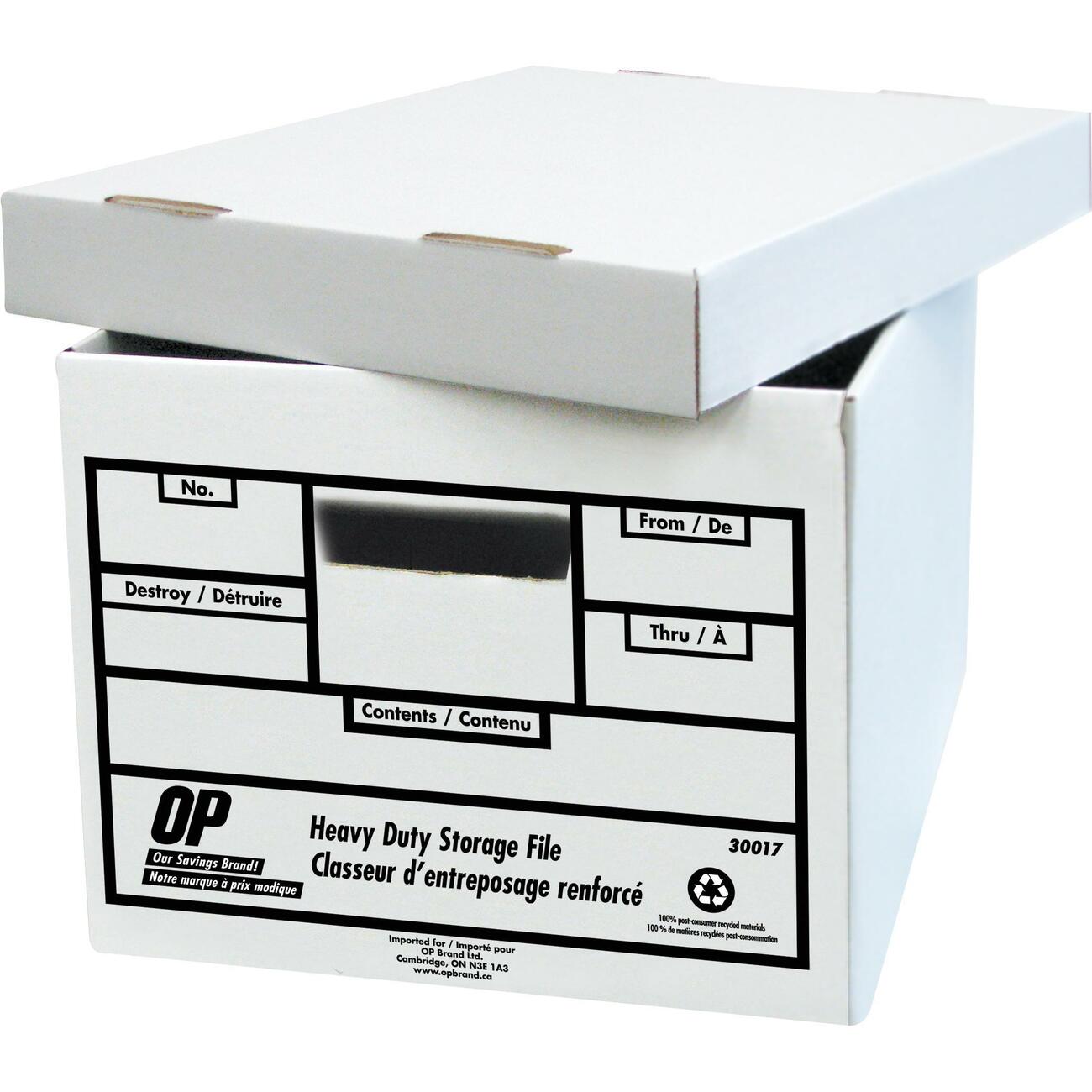 OP Brand Heavy Duty Storage Box McWhirter Office Solutions