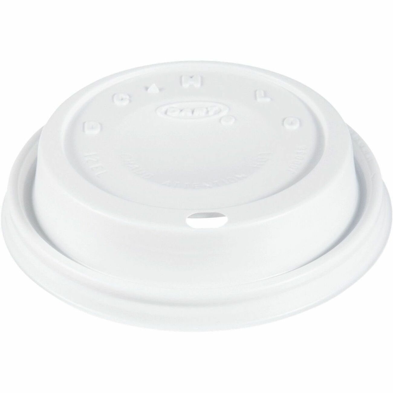 Dart 12 oz (355 mL) White, Cappuccino - Dome - 3.6" Diameter - High Impact Polystyrene (HIPS) - White - 1000 / Carton