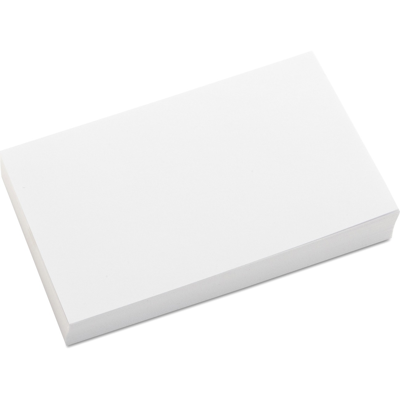 Universal Unruled Index Cards, 3 x 5, White, 500/Pack - 3" Width x 5" LengthRecycled - Unruled - 500 / Pack