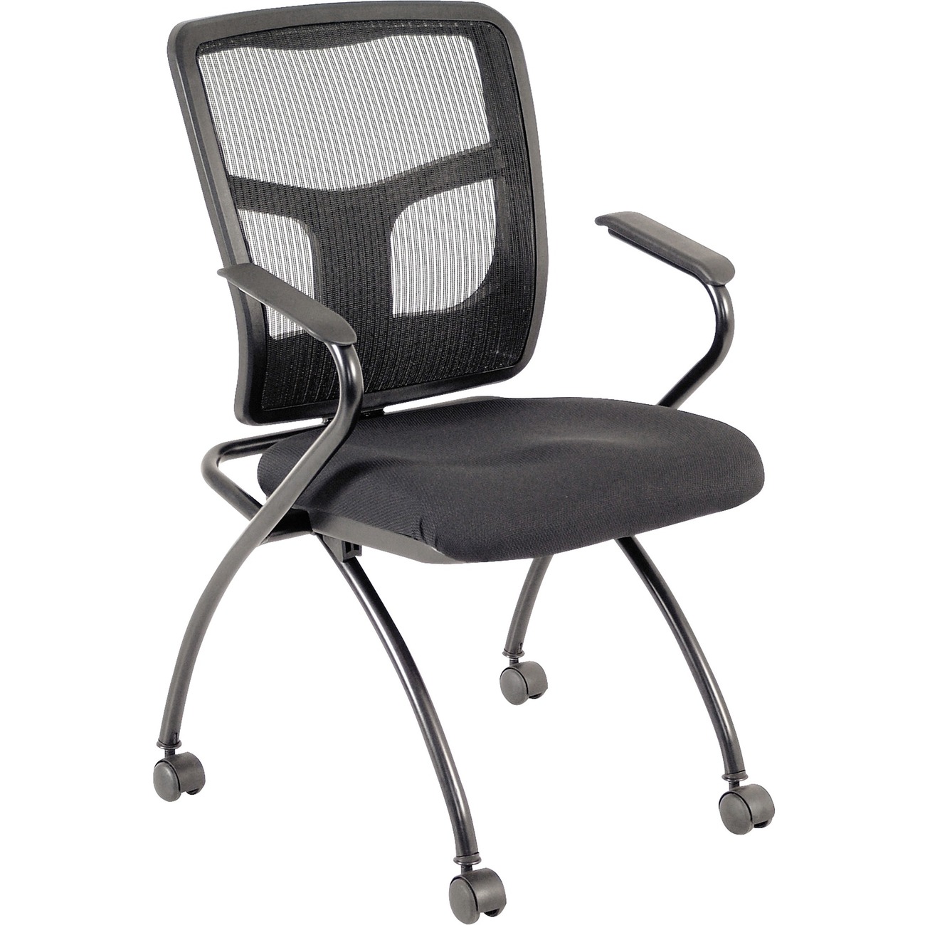 Lorell 84374 Black Nesting Chair | 2 per carton | LLR84374 