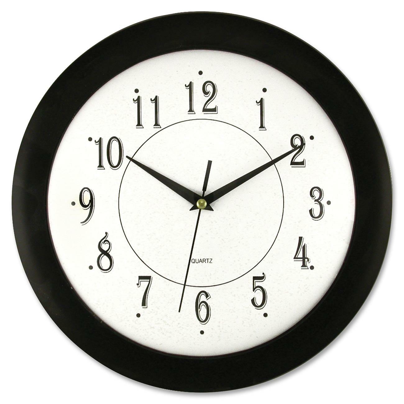 Artistic 12 Black Frame Round Wall Clock Madill The Office Company