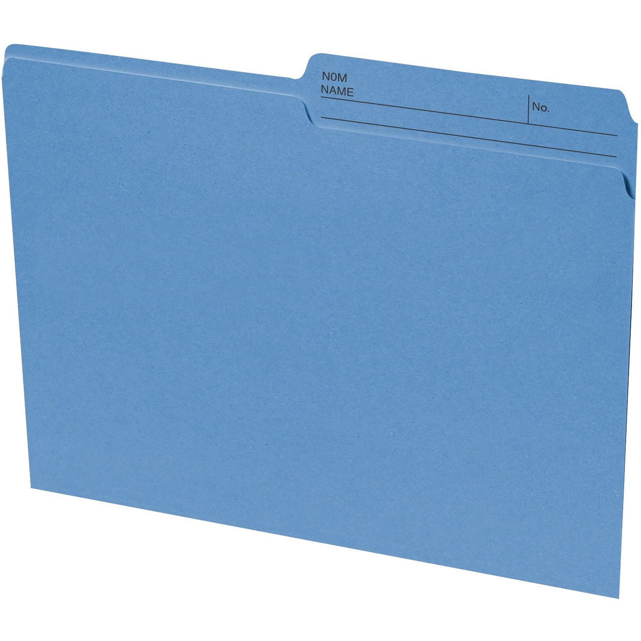 Basics® Coloured Reversible File Folders Letter Blue 100/box | Total ...