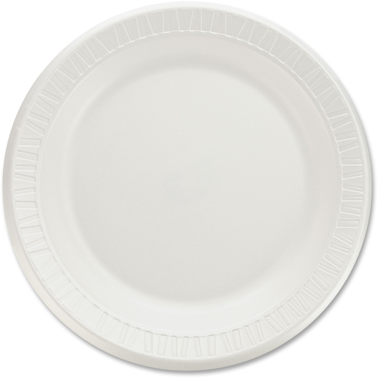 Dart Quiet Classic; Laminated Foam Plate, 9, White