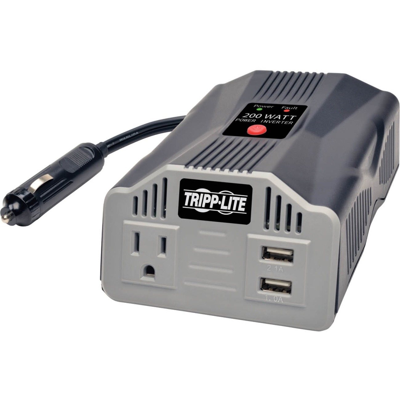 Tripp Lite 200W Car Power Inverter with Outlet & 2 USB Charging Ports,  Ultra-Compact (PV200USB) - Newegg.com