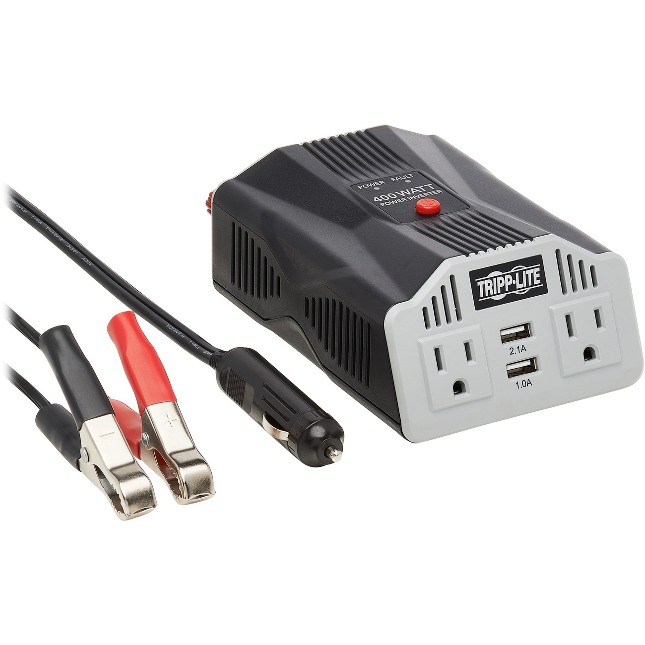 Tripp Lite 400W Car Power Inverter with 2 Outlets & 2 USB Charging