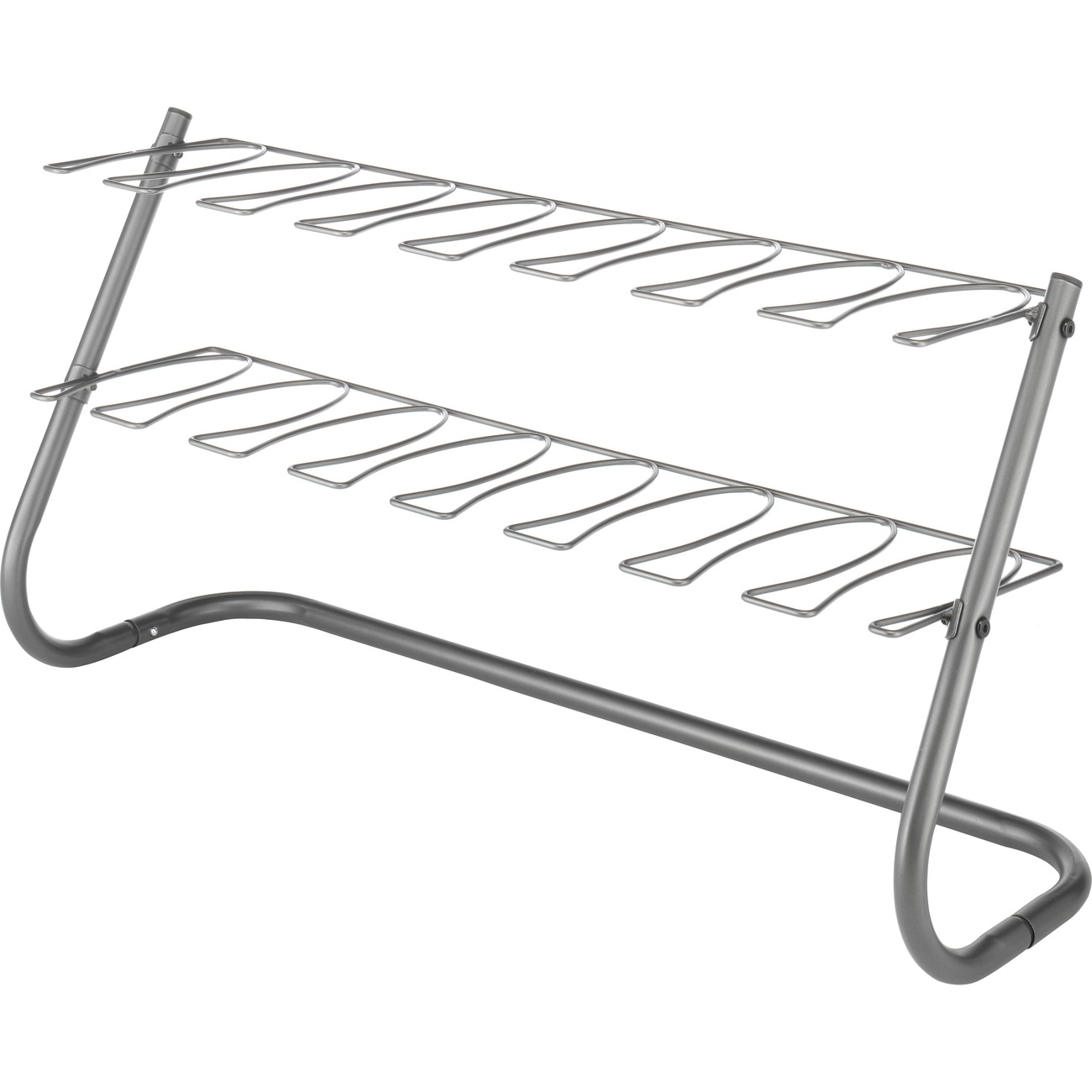 Whitmor Shoe Rack 8 X Boot Steel Gray Metal 6905 5739