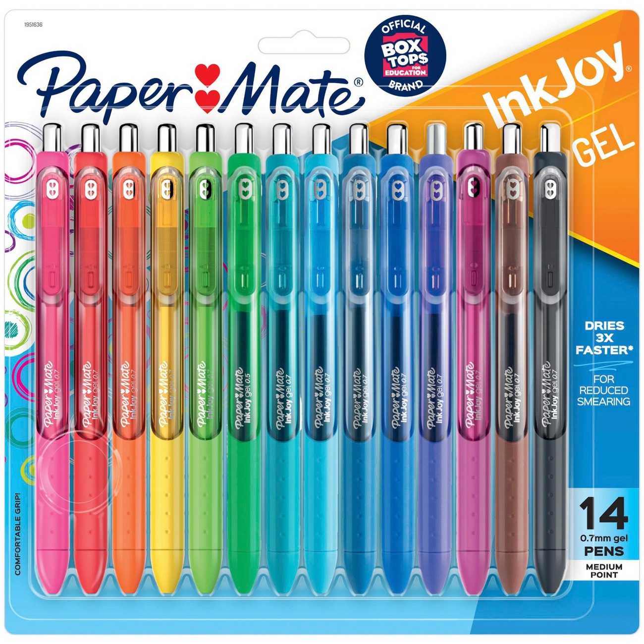 - Paper Mate InkJoy Gel Pen - 0.7 mm Pen Point Size - Retractable - Assorted Gel-based Ink - Assorted Barrel - 14 / Pack - Office Supply Hut