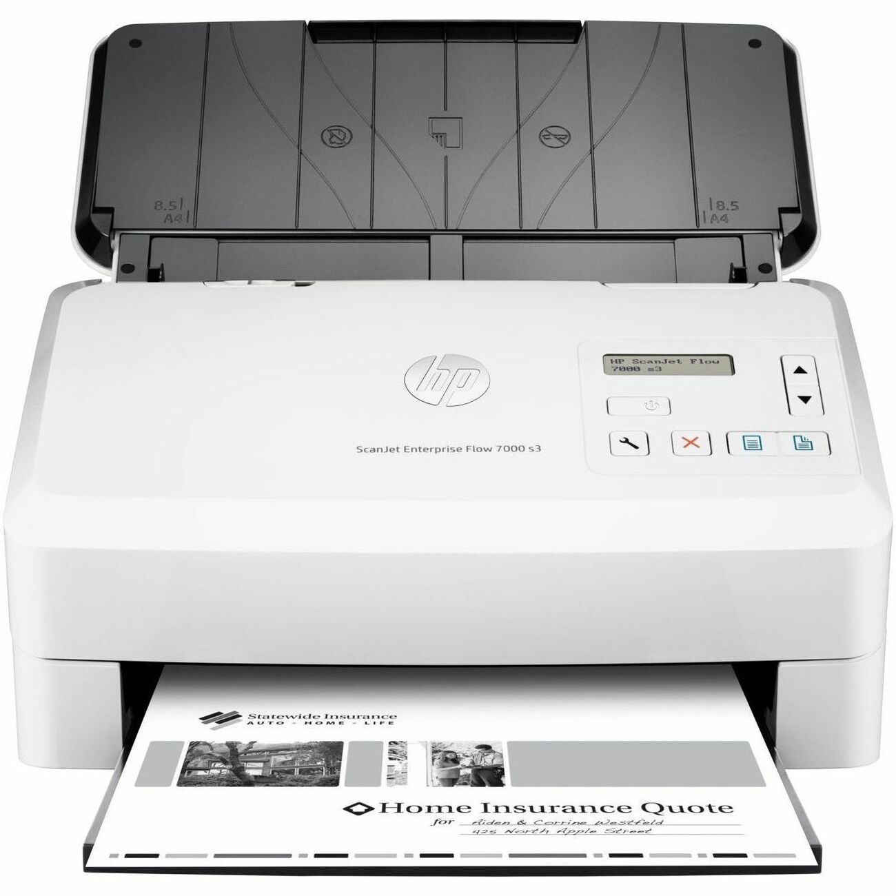 HP Scanjet 7000 s3 Sheetfed Scanner - 600 dpi Optical - White - 48-bit Color - 75 ppm (Mono) - 75 ppm (Color) - Duplex Scanning - USB