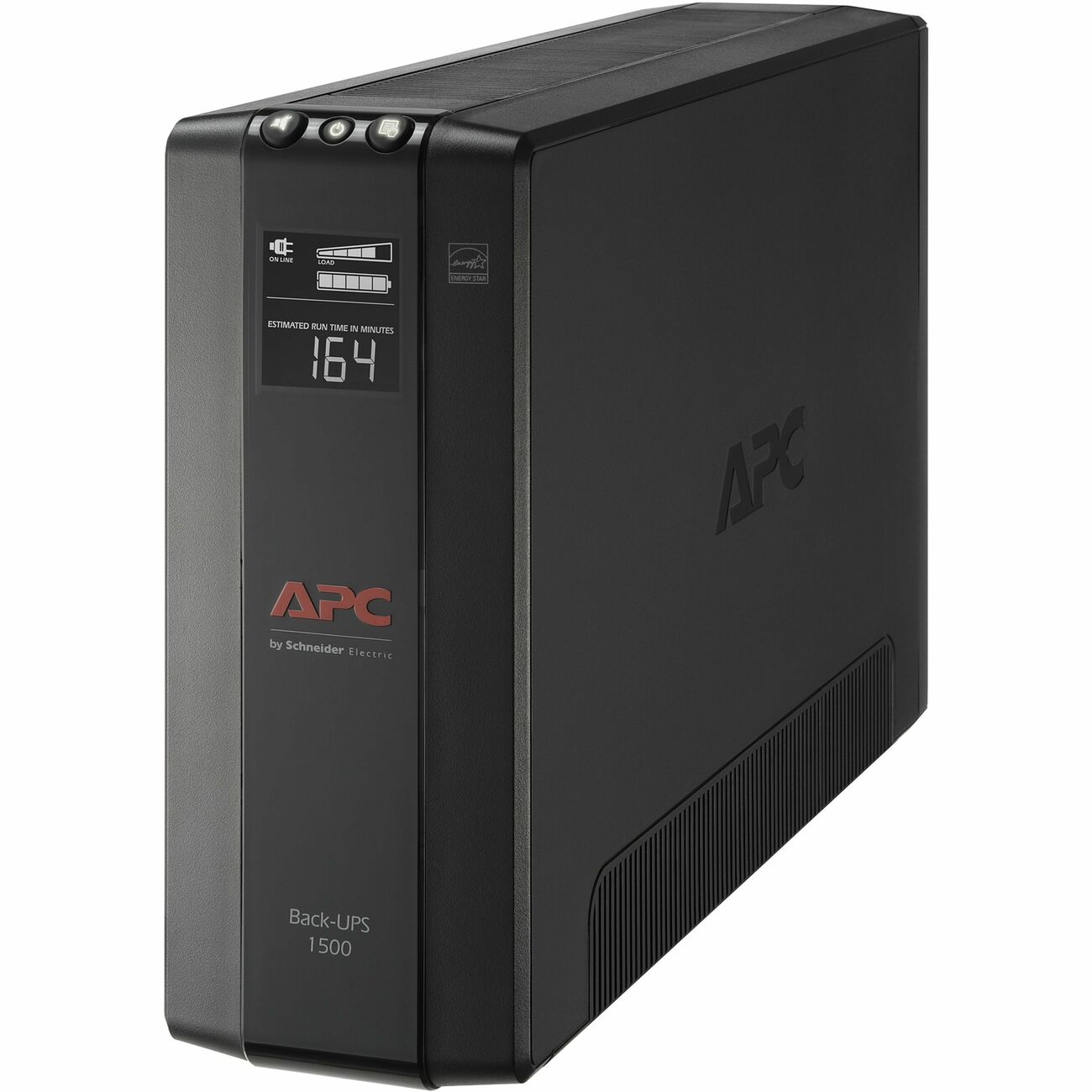APC Back UPS Pro BX1500M, Compact Tower, 1500VA, AVR, LCD, 120V 1500  VA/900 W 120 V AC Minute Tower Minute 10 x NEMA 5-15R  036822346934