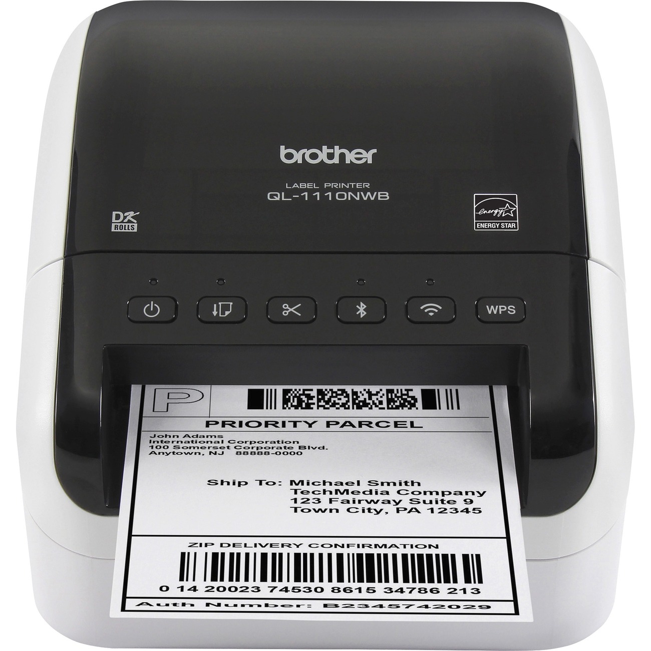 Brother QL-810W Ultra-Fast Label Printer with Wireless Networking, Print Black Red Labels per Minute Up to 300 x 600 dpi, Durable Automatic Cutter up - 1