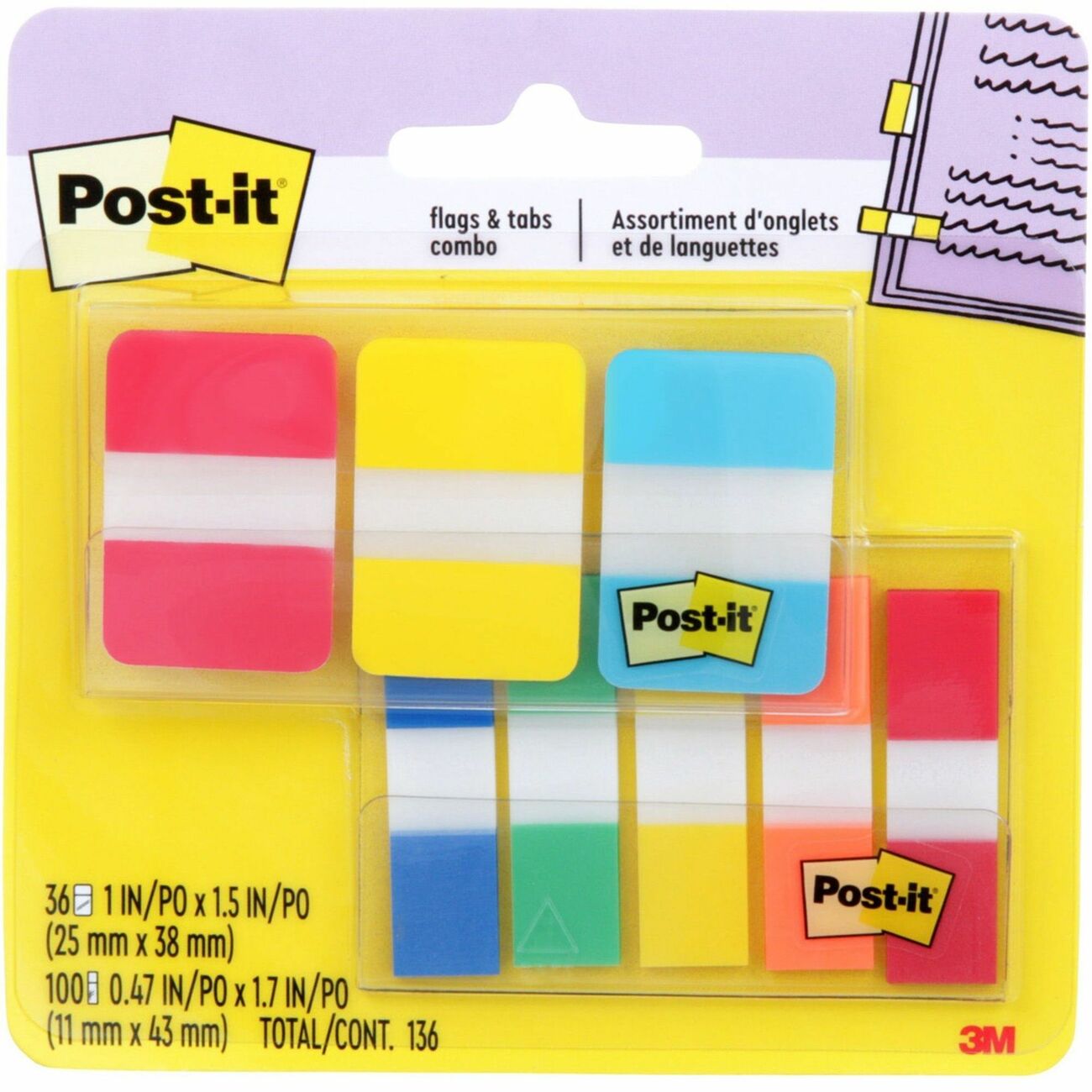 Post-it® Tabs and Flags Combo Pack