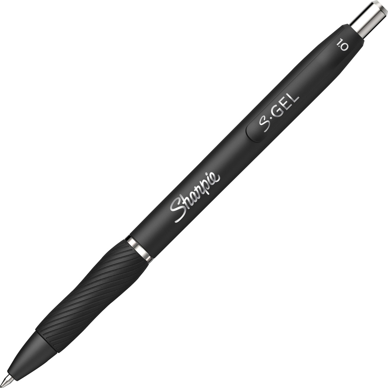 Sharpie S-Gel Pens - Medium Pen Point - 0.7 mm Pen Point Size - Black Gel-based  Ink - White Metal Barrel - 8 / Pack - Reliable Paper