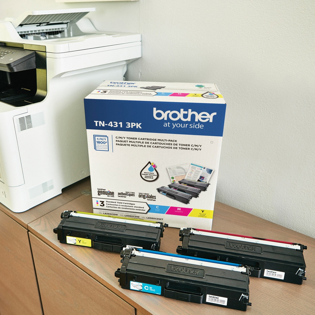 Brother Original Standard Yield Laser Cartridge - Multi-pack - Cyan, Magenta, Yellow - 3 / Box - 1800 Pages Cyan, 1800 Pages Magenta, Yellow