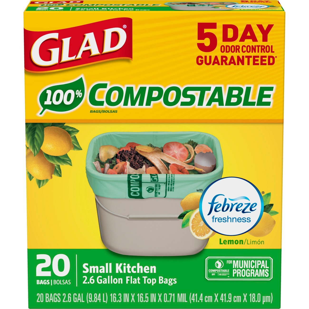 Glad Blue Recycle Large 90L Bags - Large Size - 90 L - 30 (762 mm