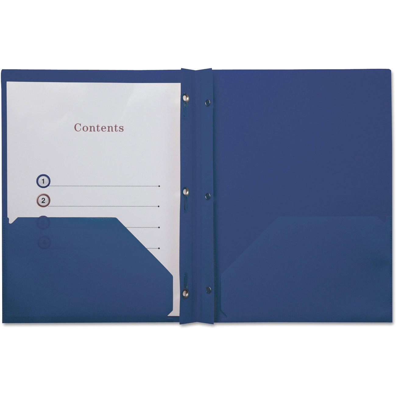 Universal Report Cover - 8 1/2" x 11" - 100 Sheets Capacity - 3 x 3-prong Fastener - Punched - 10 Pack